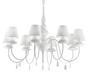Ideal Lux Blanche SP8 lampadario classico moderno E14 40W