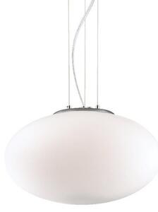 Ideal Lux Candy SP1 D40 lampadario moderno cucina in vetro soffiato bianco E27 60W