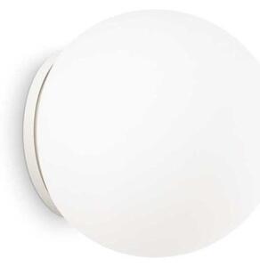 Ideal Lux Mapa Bianco AP1 D30 lampada da parete moderna in vetro soffiato bianco acidato