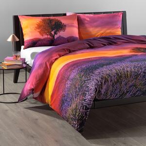 Copripiumino Con Federe MATRIMONIALE Lavender-sunset UNICA Cotone Caleffi