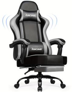 Sedia da ufficio ergonomica con supporto lombare regolabile, poggiapiedi e rotazione a 360 gradi