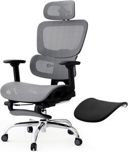 Sedia ergonomica da ufficio - Sedia da ufficio - Sedia da lavoro - Sedia girevole - Sedia con struttura a rete - Design completamente a rete