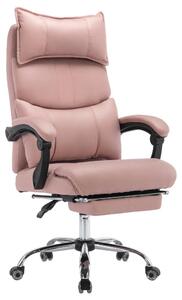Sedia da ufficio ergonomica - Sedia da ufficio con schienale alto - Arredamento per ufficio - Sedia da lavoro - Sedia girevole rosa