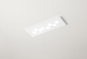 Bilbao pg Gea Luce lampada da soffitto LED moderna 28x80 bianca o tortora