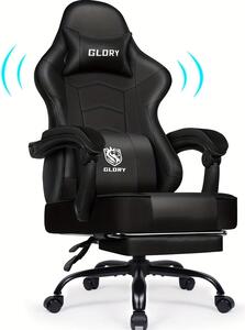 Sedia da gaming - Sedia per videogiochi - Sedia ergonomica - Sedia da ufficio - Sedia girevole - Design ergonomico - Cuscini in memory foam