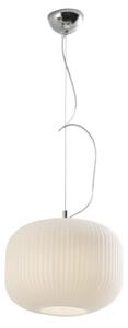 Rossini Rigadin RIG004 lampadario da cucina in vetro bianco