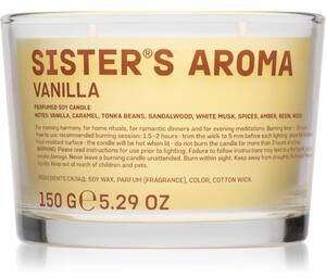 Sister's Aroma Candle Vanilla candela profumata 150 g