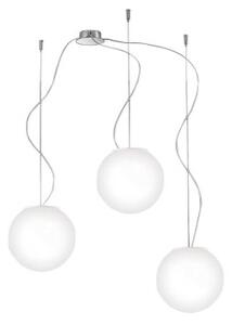 Rossini Emily EMI002 lampadario vetro bianco satinato 3 luci