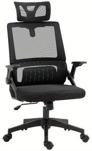 Sedia ergonomica da ufficio - Sedia da ufficio - Sedia per computer - Sedia da lavoro - Sedia da ufficio con schienale a rete - Poggiatesta regolabile