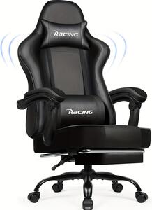 Sedia da gaming – Sedia ergonomica da ufficio con poggiapiedi e schienale reclinabile fino a 165°