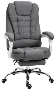 Sedia da ufficio ergonomica - Sedia da ufficio con poggiapiedi - Sedia da lavoro confortevole - Sedia da ufficio regolabile