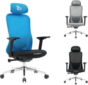 NEWSKILL: Sedia da gaming ergonomica, nera e blu