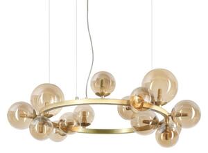 Ideal Lux Perlage SP14 lampadario soggiorno-ambra