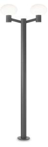Ideal Lux Clio Mpt2 antracite lampione Giardino 2 luci