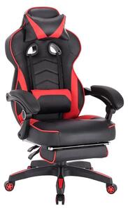 Sedia ergonomica per il gaming e per l'ufficio - Sedia da lavoro confortevole - Schienale regolabile - Poggiapiedi