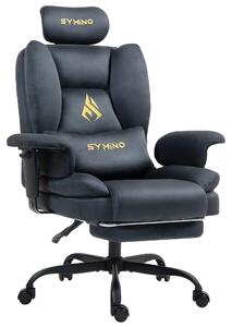 Sedia da gaming - Sedia da ufficio - Sedia per videogiochi - Pouf - Design ergonomico - Schienale regolabile da 90° a 155°