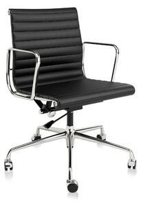 Sedia da ufficio - Sedia ergonomica - Sedia girevole - Sedia da gaming - Rivestita in pelle marrone - Altezza regolabile