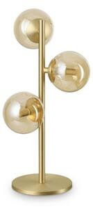Ideal Lux Perlage TL3 lampada da tavolo a 3 luci - Ambra