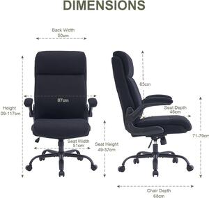 Sedia ergonomica da ufficio - Sedia da ufficio - Sedia per ufficio - Sedia per computer - Sedia da lavoro - Altezza regolabile
