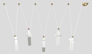 Masiero Nappe C5 lampadario led a sospensione 5 luci