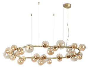 Ideal Lux Perlage SP30 lampadario sfere vetro design - Ambra