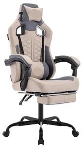 Sedia da gaming - Sedia da ufficio - Sedie da gaming - Pouf - Ergonomica - Con poggiapiedi - Schienale regolabile