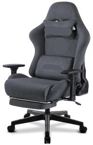 Sedia da gioco ergonomica, sedia da ufficio, sedia per computer con braccioli regolabili in 3D e poggiapiedi