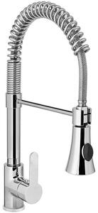 Rubinetto da cucina – Bocchetta estraibile – Rotazione a 360° – Miscelatore da cucina in acciaio inossidabile, altezza 445 mm