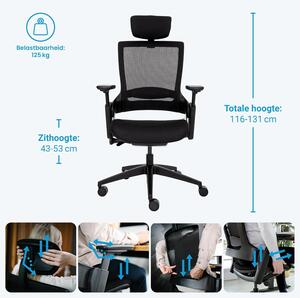 Sedia da ufficio ergonomica - Sedia ergonomica per ufficio - Sedia girevole - Poltrona da ufficio - Arredamento per ufficio
