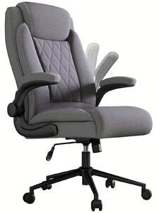 Sedia ergonomica da ufficio - Sgabello da ufficio - Sedia da lavoro - Sedia per computer - Sedia da scrivania - Grigia