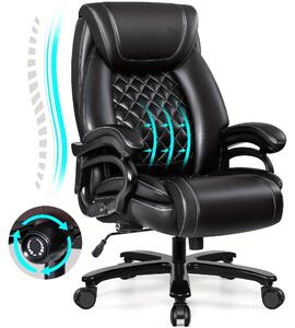 Sedia da ufficio - Sedia per ufficio - Sedia da lavoro - Sedia ergonomica - Seduta extra larga - Capacità di carico: 226 kg
