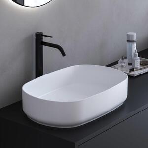 Art: Mobile lavabo da appoggio, dimensioni 55 x 36 cm, forma ovale