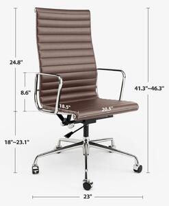 Sedia da ufficio - Sedia girevole - Sedia da ufficio - Sedia da gaming - Sedia ergonomica - Sedia in ecopelle bianca