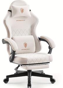 Sedia da gaming - Sedia per videogiochi - Sedia da ufficio - Schienale alto - Design beige senza tempo