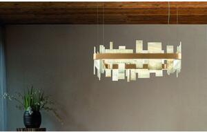 MASIERO Honicè S80 lampadario quadrato led in Honice e metallo