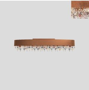 Masiero Olà PL4 OV 100 plafoniera ovale con pendenti colorati