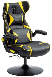 Sedia da gaming - Sedia ergonomica - Sedia da ufficio - Sedia girevole - Altezza seduta regolabile - Altoparlanti Bluetooth
