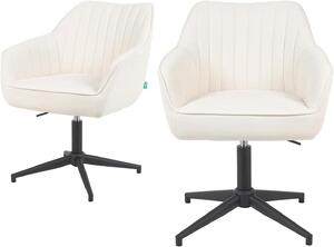 Sedia da pranzo - Sedia - Sedia a conchiglia - Sedia girevole - Sedia di design - Girevole a 360° - Regolabile in altezza