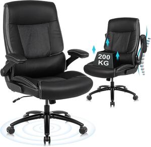 Sedia da ufficio extra resistente, progettata per persone di corporatura robusta, con una capacità di carico fino a 200 kg e un design ergonomico