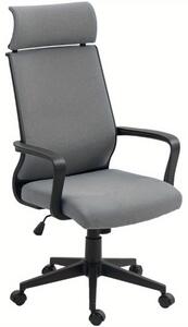 Sedia da ufficio ergonomica - Sedia da scrivania - Arredamento per ufficio - Sedia da ufficio con ruote - Sedia da lavoro - Grigio scuro