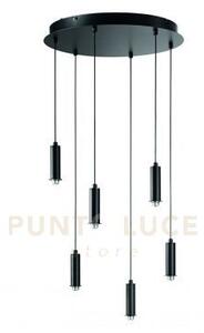 Base tonda per sospensione golf a led 6 luci 3000k 3847lm 72w nero 