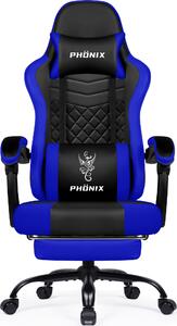 Sedia ergonomica per gaming e per ufficio - Sedia da ufficio - Sedia da gaming - Sedia da scrivania - Sedia da ufficio - Con poggiapiedi