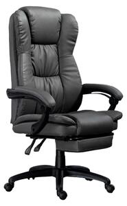 Sedia da ufficio regolabile - Sedia ergonomica - Sedia da ufficio con funzione massaggio - Sedia da ufficio con poggiapiedi