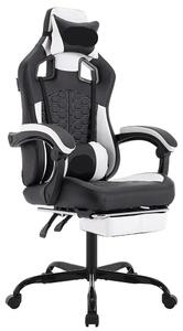 Sedia da gaming - Sedia da ufficio - Sedie da gaming - Pouf - Ergonomica - Con poggiapiedi - Schienale regolabile
