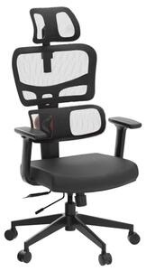 Sedia da ufficio ergonomica – sedia da ufficio e sedia da gaming con supporto lombare regolabile e schienale in rete