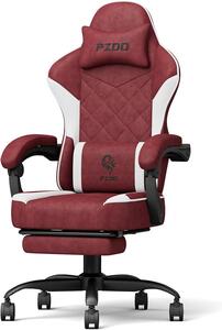 Sedia da gaming - Sedia ergonomica - Sedia per computer - Sedia da scrivania - Sedia da gioco - Poggiapiedi regolabile