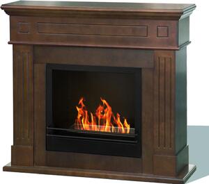 Camino a bioetanolo biocamino da terra Cambridge in legno Marrone 110x37x102h