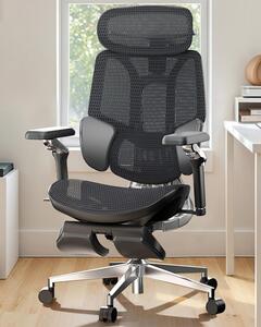 Sedia ergonomica da ufficio - Sedia da ufficio, sedia per il lavoro, sedia per lo studio - Supporto lombare dinamico a 3 zone