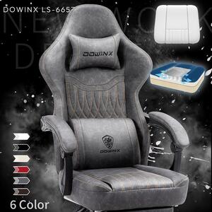 Sedia ergonomica da gaming - Sedia da ufficio - Sedia da corsa - Sedia per computer - Sedia da gaming nera/grigia