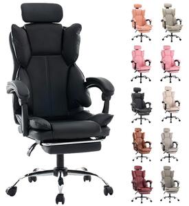 Sedia da ufficio ergonomica – Sedia da gaming con altezza regolabile – Rivestimento in ecopelle – Colore viola e bianco